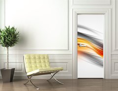 Samolepka na dveře fólie 90 x 220, 85136570 - Awesome Colorful Waves Abstract Background - Úžasné barevné vlny Abstraktní pozadí