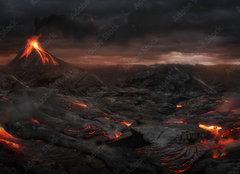 Fototapeta pltno 240 x 174, 85978713 - Volcanic landscape