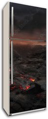 Samolepka na lednici flie 80 x 200, 85978713 - Volcanic landscape