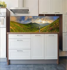 Fototapeta do kuchyn flie 180 x 60, 86452003 - Sunset in summer mountains - Zpad slunce v letnch horch