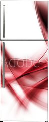 Samolepka na lednici flie 80 x 200, 86654206 - Dark Red Powerful Abstract Waves Background