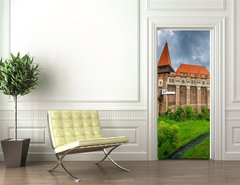 Samolepka na dveře fólie 90 x 220, 86720998 - Corvin castle in Romania - Hrad Corvin v Rumunsku