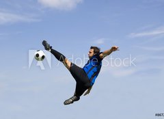 Fototapeta240 x 174  football  soccer player volley, 240 x 174 cm