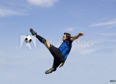 Fototapeta254 x 184  football  soccer player volley, 254 x 184 cm