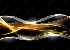 Samolepka flie 200 x 144, 86803878 - Creative Light Fractal Waves Art Abstract Background
