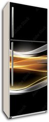 Samolepka na lednici flie 80 x 200, 86803878 - Creative Light Fractal Waves Art Abstract Background