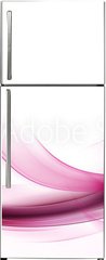 Samolepka na lednici flie 80 x 200  Amazing Pink Fractal Waves Art Abstract Background, 80 x 200 cm