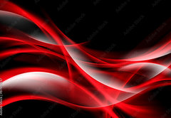 Fototapeta pltno 174 x 120, 87077837 - Creative Art Red Light Fractal Waves Abstract Background
