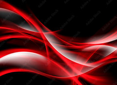 Fototapeta pltno 240 x 174, 87077837 - Creative Art Red Light Fractal Waves Abstract Background
