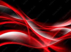 Fototapeta pltno 330 x 244, 87077837 - Creative Art Red Light Fractal Waves Abstract Background