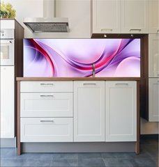 Fototapeta do kuchyně fólie 180 x 60, 87209773 - Purple Abstract Waves Art Composition Background