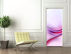 Samolepka na dvee flie 90 x 220  Purple Abstract Waves Art Composition Background, 90 x 220 cm