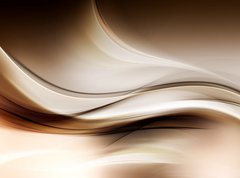 Samolepka flie 270 x 200, 87209939 - Gold Abstract Wave Art Composition Background