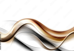 Fototapeta plátno 174 x 120, 87561782 - Gold Abstract Waves Background - Zlaté pozadí abstraktní vlny