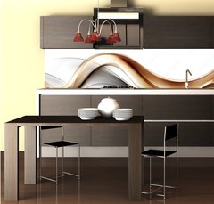 Fototapeta do kuchyn flie 260 x 60, 87561782 - Gold Abstract Waves Background - Zlat pozad abstraktn vlny