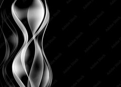Fototapeta pltno 240 x 174, 87644944 - abstrakcyjne srebrne fale czarne to