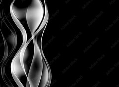 Fototapeta pltno 330 x 244, 87644944 - abstrakcyjne srebrne fale czarne to