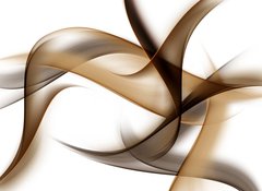Samolepka flie 100 x 73, 87966471 - Brown Abstract Waves Art Fractal Background - Brown abstraktn vlny Umn fraktln pozad