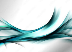 Fototapeta plátno 160 x 116, 88270919 - abstract fractal blue wave background