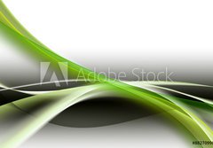Fototapeta184 x 128  abstract green wave background, 184 x 128 cm