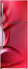 Samolepka na lednici fólie 80 x 200, 88531089 - abstract art red waves background - abstraktní umění červené vlny pozadí