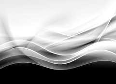 Fototapeta160 x 116  creative abstraction black and white wave background, 160 x 116 cm