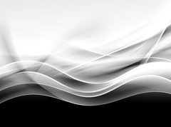 Fototapeta270 x 200  creative abstraction black and white wave background, 270 x 200 cm