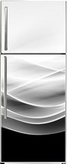 Samolepka na lednici flie 80 x 200, 88547506 - creative abstraction black and white wave background