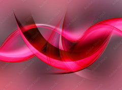 Samolepka flie 270 x 200, 88611581 - pink red wave background