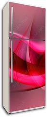 Samolepka na lednici flie 80 x 200, 88611581 - pink red wave background