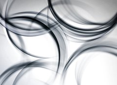 Samolepka flie 100 x 73, 89214074 - gray chaos modern wave background