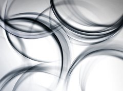 Samolepka flie 270 x 200, 89214074 - gray chaos modern wave background