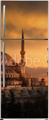 Samolepka na lednici flie 80 x 200  The Blue Mosque in Istanbul during sunset, 80 x 200 cm