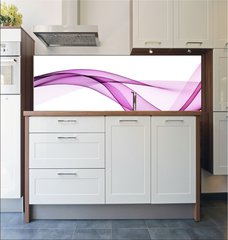 Fototapeta do kuchyn flie 180 x 60, 89329109 - The magical form of violet smoke. abstract violet on white background