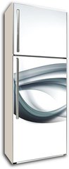 Samolepka na lednici flie 80 x 200, 89350851 - gray wave background abstract design