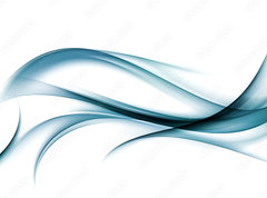 Samolepka flie 270 x 200, 89362452 - abstract blue awesome waves background