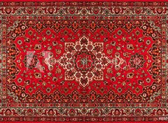 Samolepka flie 100 x 73  Old Persian carpet with pattern. top view, 100 x 73 cm