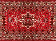 Fototapeta330 x 244  Old Persian carpet with pattern. top view, 330 x 244 cm