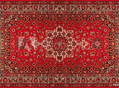 Fototapeta papr 360 x 266, 89760942 - Old Persian carpet with pattern. top view - Star persk koberec se vzorem. pohled shora