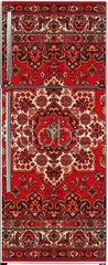 Samolepka na lednici fólie 80 x 200, 89760942 - Old Persian carpet with pattern. top view - Starý perský koberec se vzorem. pohled shora