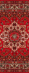 Samolepka na dvee flie 90 x 220  Old Persian carpet with pattern. top view, 90 x 220 cm