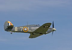 Fototapeta184 x 128  1941 hawker sea hurricane in flight, 184 x 128 cm