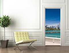 Samolepka na dvee flie 90 x 220, 903982 - chicago skyline