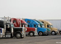 Fototapeta vliesov 200 x 144, 90724354 - Semi Trucks - Polopvsy