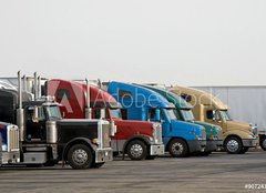 Fototapeta papr 254 x 184, 90724354 - Semi Trucks