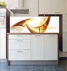 Fototapeta do kuchyn flie 180 x 60, 90923016 - Fractal Gold Abstract Design