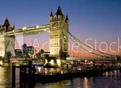 Fototapeta100 x 73  Tower Bridge Panorama, 100 x 73 cm