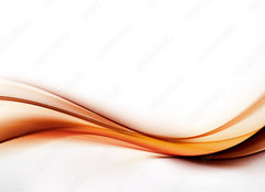 Fototapeta plátno 160 x 116, 91620659 - elegant abstract orange wave - elegantní abstraktní oranžová vlna