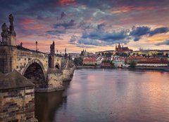 Fototapeta papír 160 x 116, 91621978 - Prague. Image of Prague, capital city of Czech Republic, during beautiful sunset. - Praha. Obrázek Prahy, hlavního města České republiky, během krásného západu slunce.