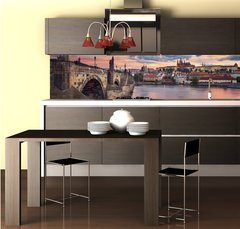 Fototapeta do kuchyně fólie 260 x 60, 91621978 - Prague. Image of Prague, capital city of Czech Republic, during beautiful sunset. - Praha. Obrázek Prahy, hlavního města České republiky, během krásného západu slunce.